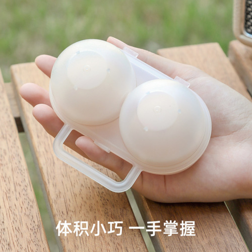 Outdoor portable egg box, small egg protection box, shock-proof and drop-proof, compact egg tray, Japanese-style duck egg storage box