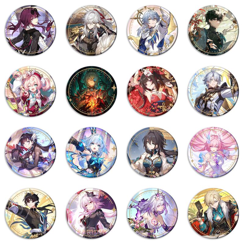 Star dome railway badge collapsed gold yellow spring jingyuan tinplate badge yum character around wholesale Star dome railway badge collapsed gold yellow spring jingyuan tinplate badge yum character around wholesale