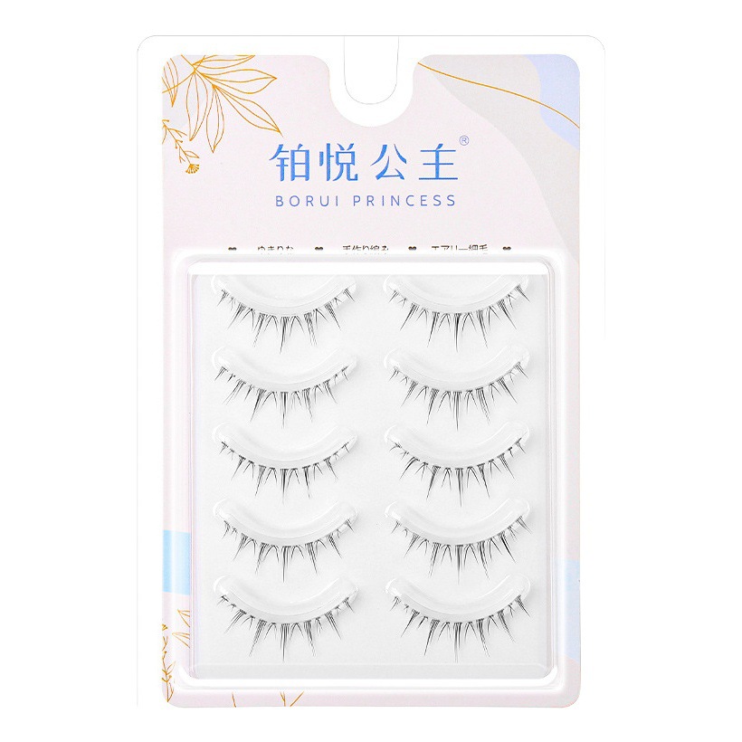 Todo falso pestañas poco diablo afilar simulación natural gruesa dibujos animados Barbie ojo ultra-fino transparente tallo auto-injerto