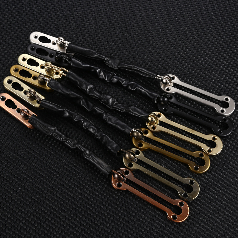 Factory direct supply of anti-theft chain stainless steel hotel hotel anti-theft chain thickened door entry door door bolt latch