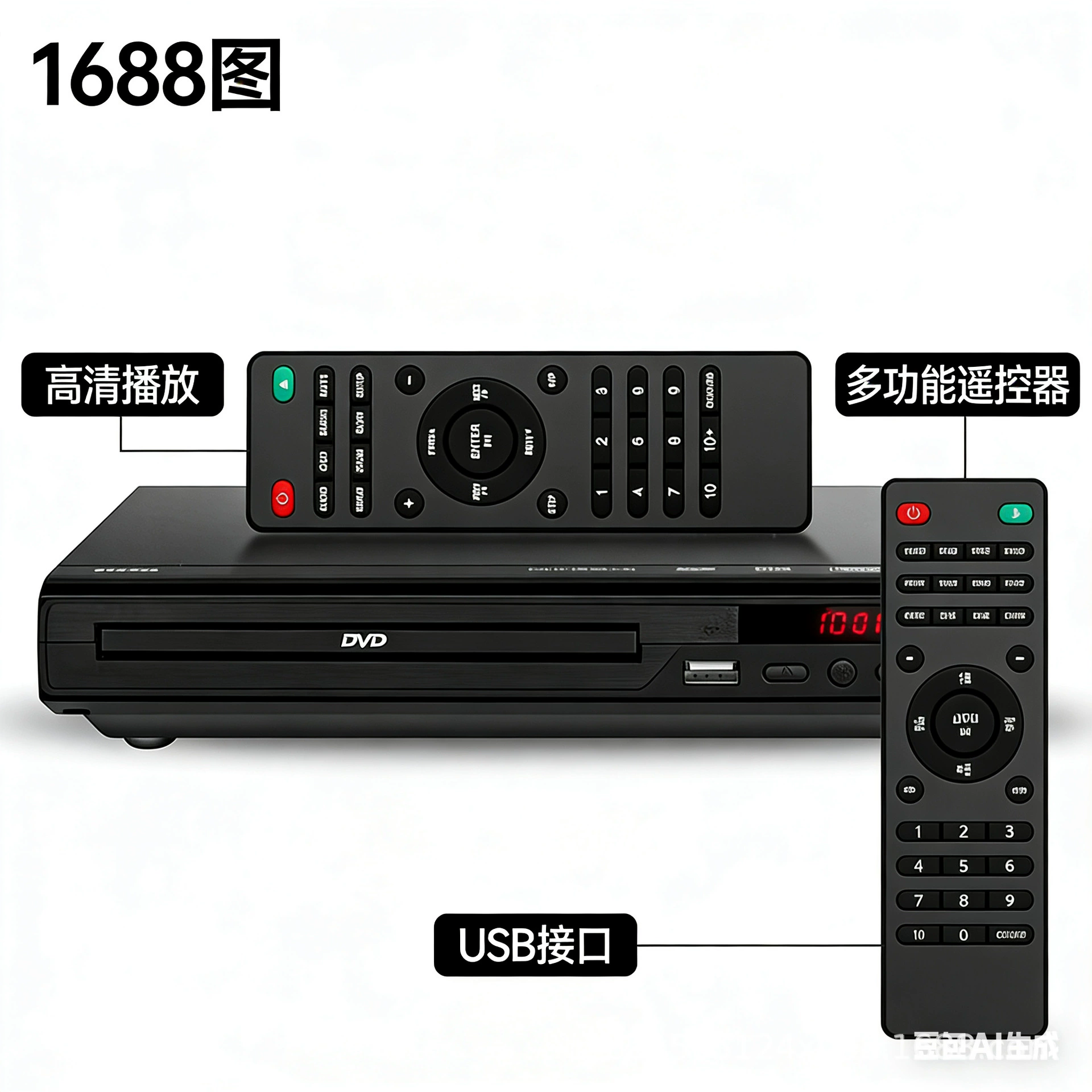 Ready stock DVD home DVD player EVD player Children's VCD player HD mini CD player