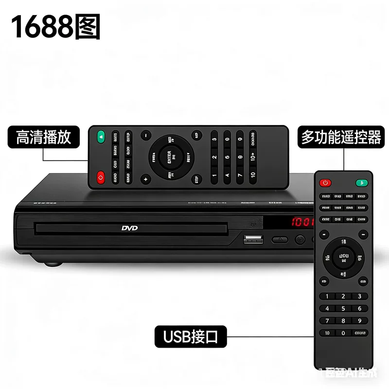 Ready stock DVD home DVD player EVD player Children's VCD player HD mini CD player