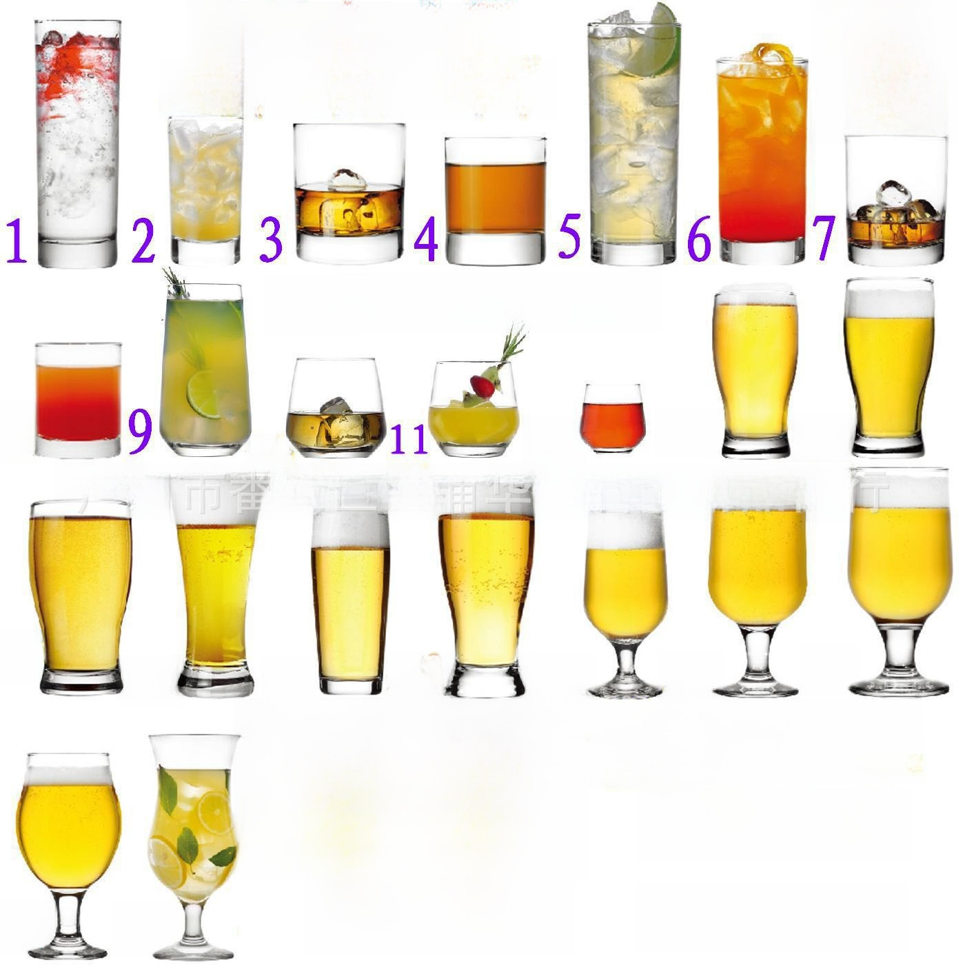 Capacious glass transparent creative wineglass