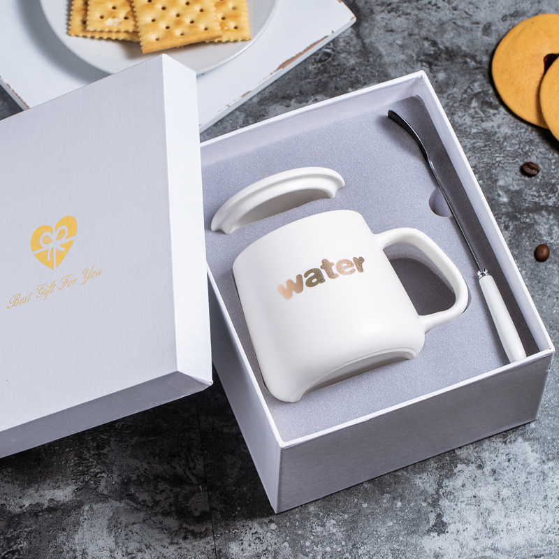 Blanco Mate + tapa de porcelana + cuchara exclusiva con bolsa de regalo