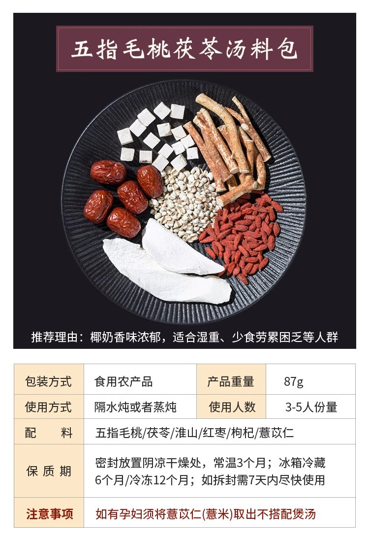 手淘_SKU_五指毛桃茯苓汤