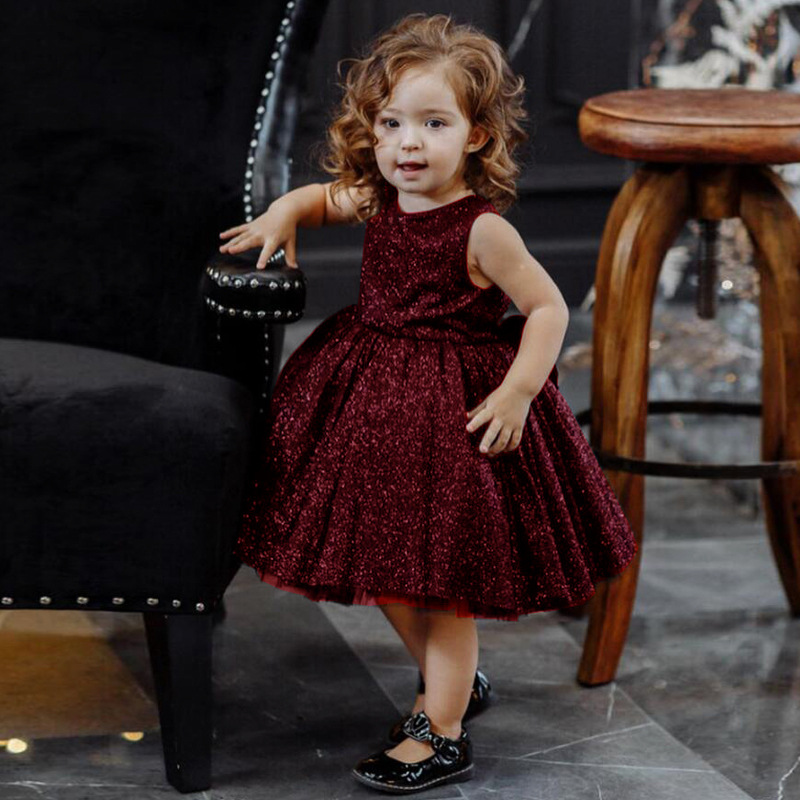 Sommerliche Sternenhimmel-Kleider für Mädchen von 0-3 Jahren – Kinderbekleidung direkt vom Großhändler – Modisches Babykleid für Mädchen_voghion.com
