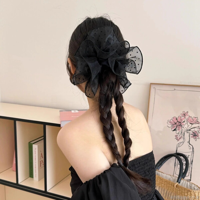 スカートシリーズヘアバンドレース刺繍ヘアバンドエレガントで優しいスタイルの女性の帽子ハーフポニーテールフラワーヘアアクセサリー|undefined