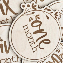 木制激光雕刻logo打标木板雕刻字体镂空加工木质激光切割镭射打标