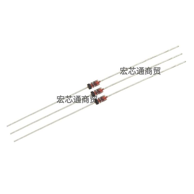 1N60P 检波二极管 IN60 DO-35 45V/50mA 直插肖特基二极管 1N60