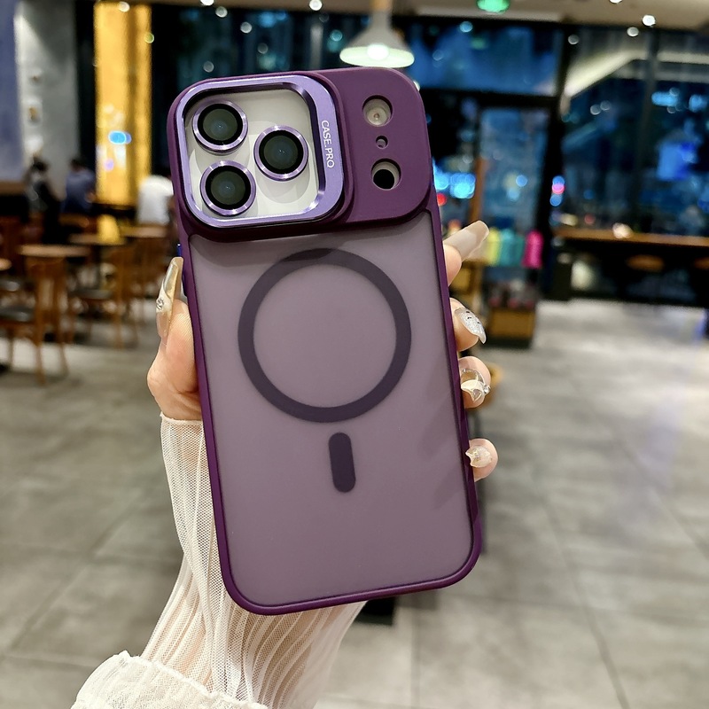 适用iPhone17promax磁吸镜头支架手机壳苹果16散热镜头膜PC保护套|undefined