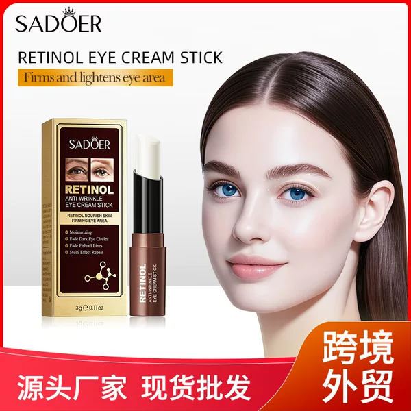 Full English Eye Cream Sadoer Retinol Firming Eye Cream Stick Eye Cream Moisturizing Eye Area Cross-Border Foreign Trade
