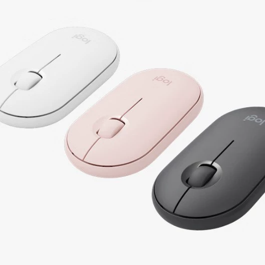 Беспроводная мышь Logitech LOGITECH PEBBLE Bluetooth со светом и звуком в форме камешков