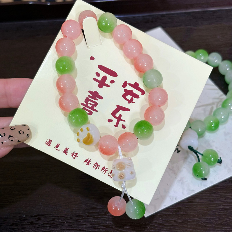 Diseño de pulseras de garra de gato adorable estudiantes nicho nuevo pulseras de estilo chino jugar accesorios de pulseras explosivas