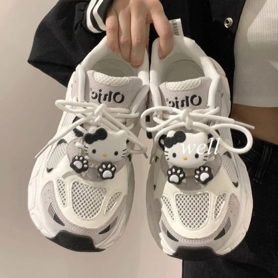 Original Mesh Thick-soled Torre Shoes Women's 2024 Summer Breathable Niche All-match Ins Fashionable Casual sneaker Women