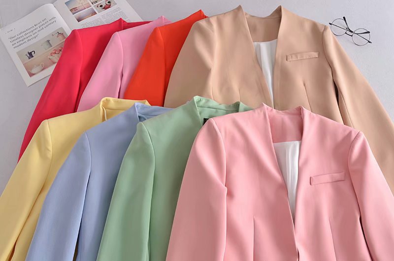 Women's Coat Long Sleeve Blazers Business Solid Color display picture 2