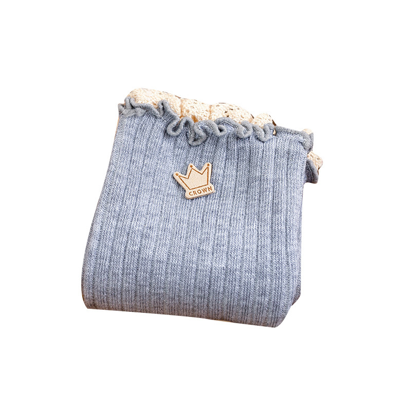 23 Primavera y otoño nuevos calcetines Calcetines para niños pequeños de encaje a media pierna calcetines para niñas medias para bebés calcetines para niños de algodón peinado