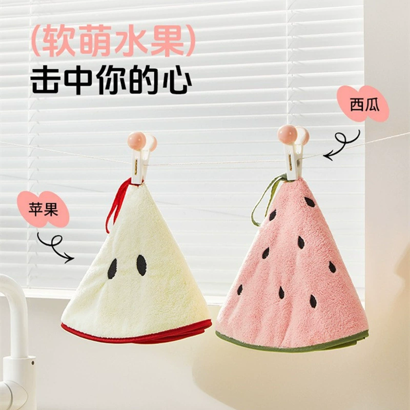 Симпатичные кухонные полотенца для рук не вонючие быстрохненький коралловый бархат висит в ванной комнате для детей мытье рук полотенце