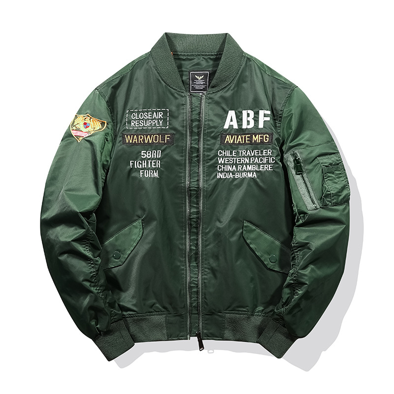 Men's Clothing ins baseball jacket men's and women's trendy brand loose and handsome design niche Harajuku style pilot jacket_voghion.com