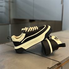 男潮男鞋2025休闲新款板鞋春季潮流厚底百搭运动时尚软底舒适订货