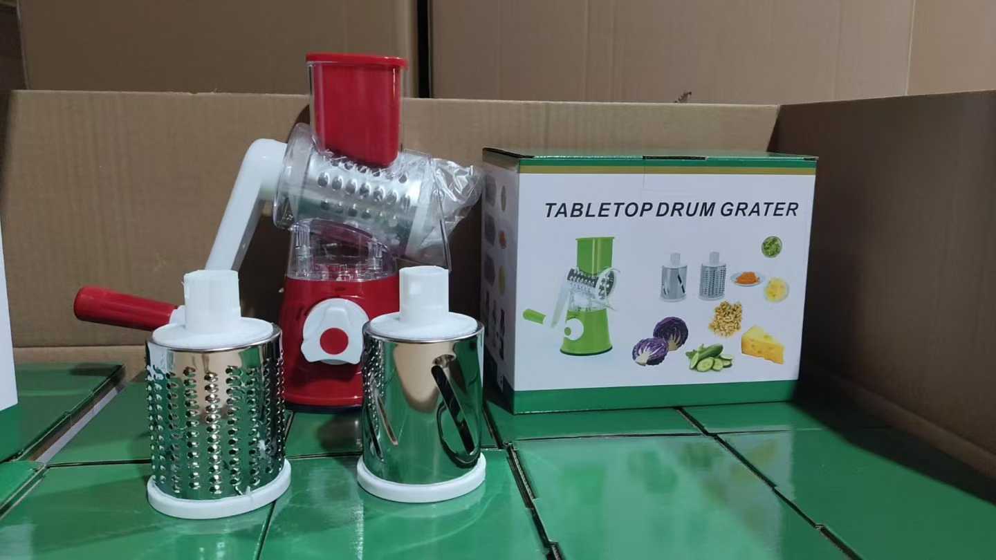 Sınır Ötesi Çok Fonksiyonlu Tambur Sebze Doğrayıcı El Krank Mutfak Şerit Kesici Rende Patates Dilimleme Makinesi