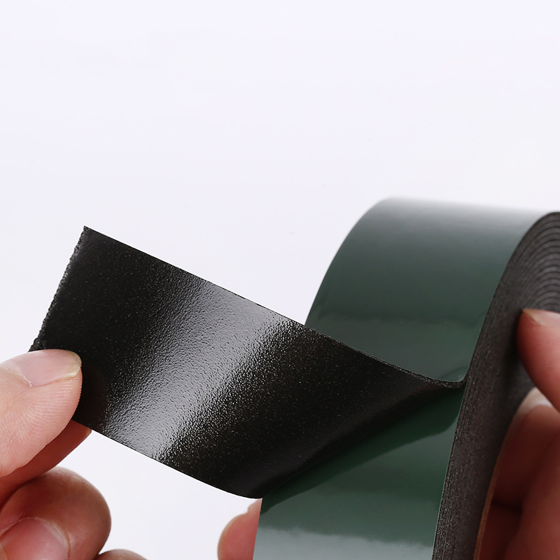 Fábrica al por mayor PE espuma verde película de vinilo coche uso esponja temperatura resistente cinta de acrílico