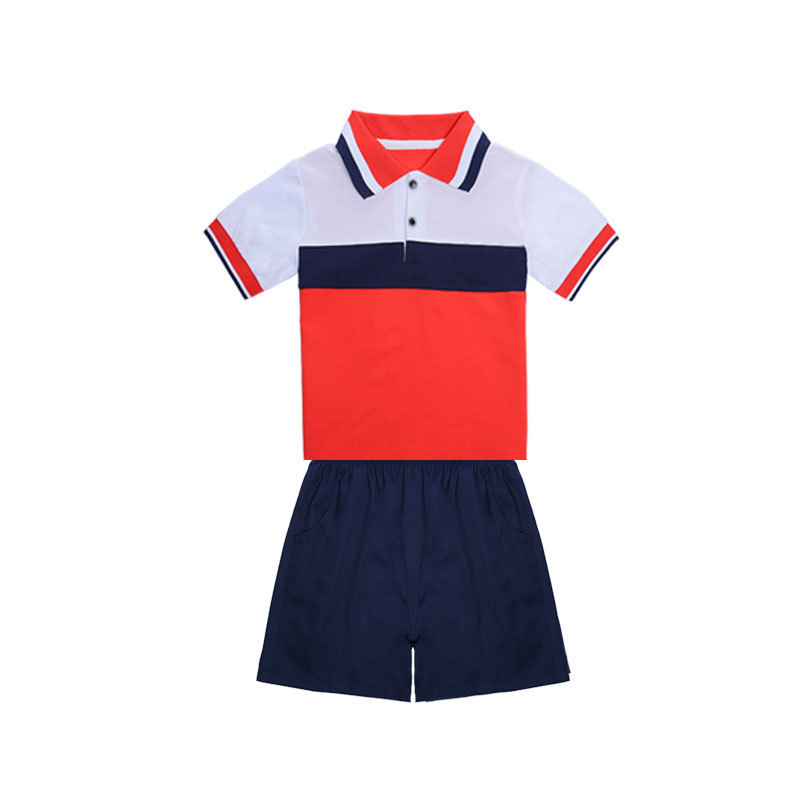 瀾洋貝青少年小学生服中学生制服スポーツスーツ夏服方陣服|undefined