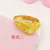 Golden jewelry, brass ring, wholesale