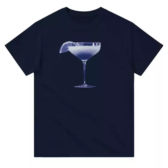 Juice Glass Pattern American Simple Casual Tangram Outfit Versatile Cotton Loose Direct Injection Short Sleeve T-Shirt
