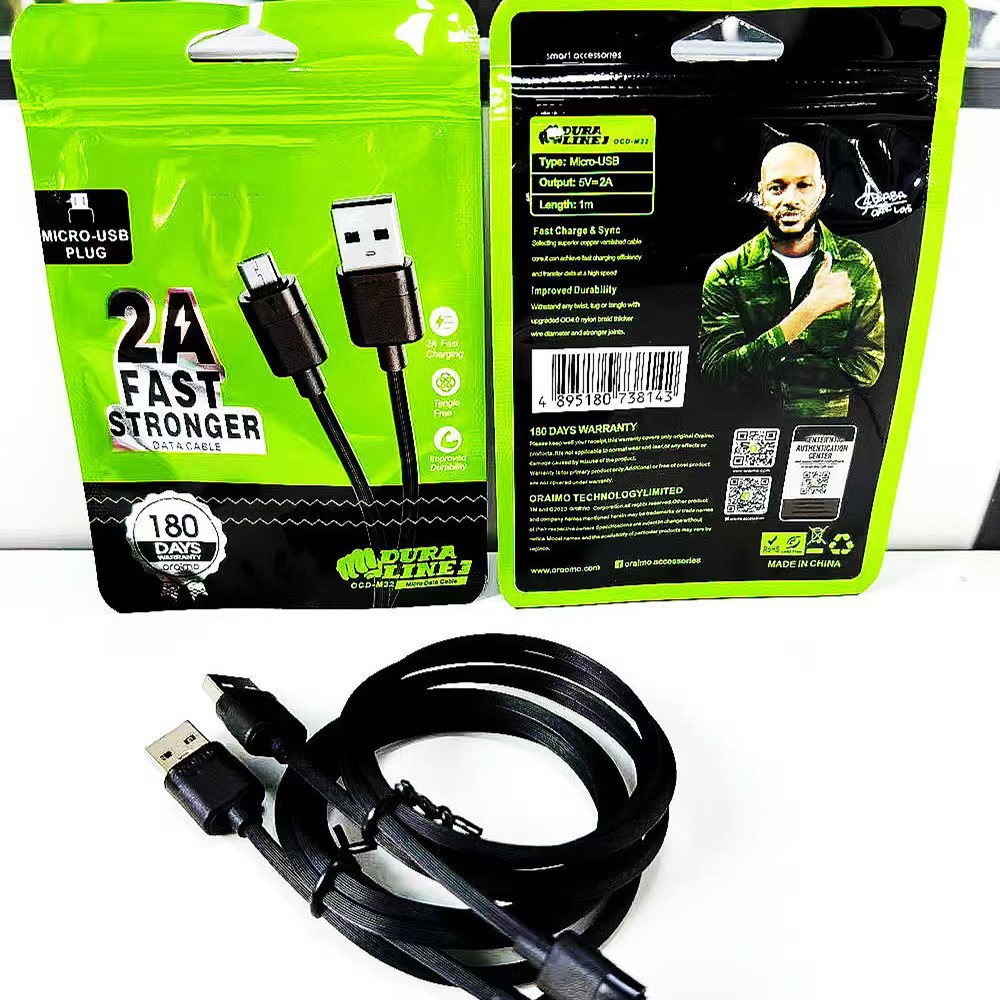 Cross-Border Wholesale Export Mobile Phone Data Cable Pvc Suitable for Android Type-C Charging Cable USB Data Cable Fast Charging