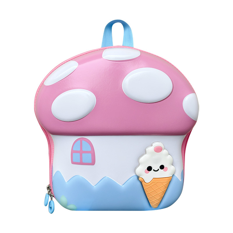 2026 nueva mochila escolar infantil lindo lindo lindo lindo mochila de estilo de casa de hongos guardería ligera mochila pequeña