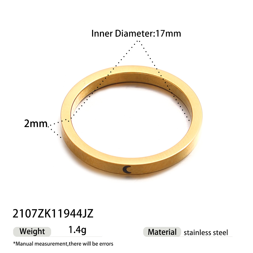 Anillo de acero inoxidable europeo y americano Tena Anillo de anillo de moda simple y de alto nivel Acero de titanio Joyas de mano transfronterizas que no se desvanece