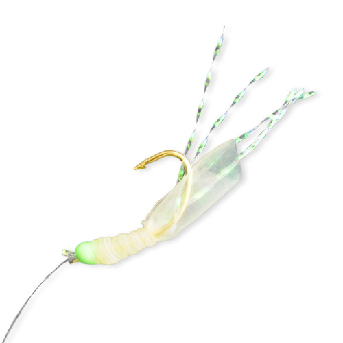 Lure with Excellent Popularity for Trolling: White Rubber Jig Hook, Akiagi Imitation Jig Hook, 175cm Length, Recommended for Pike Baiting