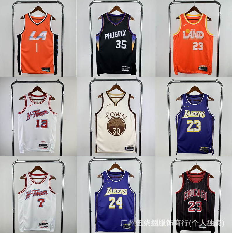 Hot Basketball Warriors Lakers Bull 76 Knights Clipper Magic chaleco de secado rápido sin mangas Harden Curry camiseta image 1