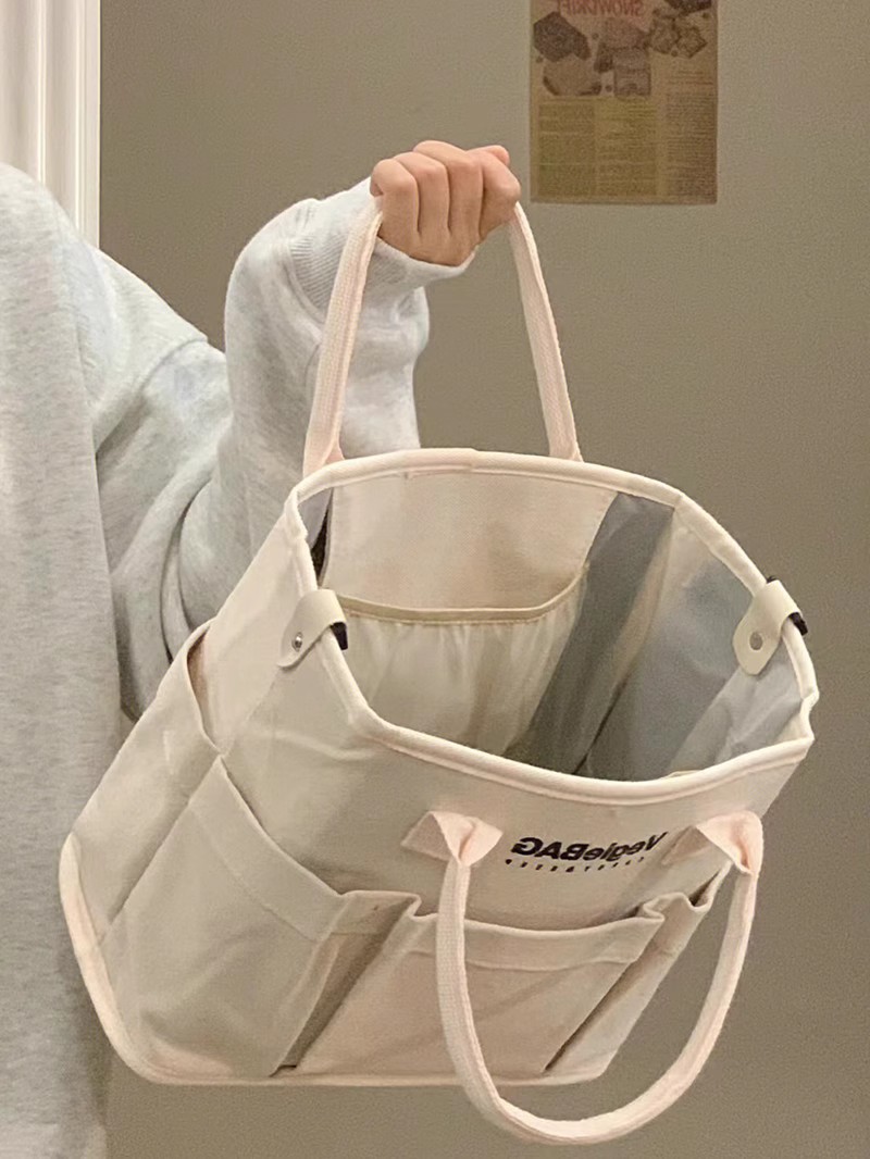 베이지 큰 크기 (무료 어깨 끈)