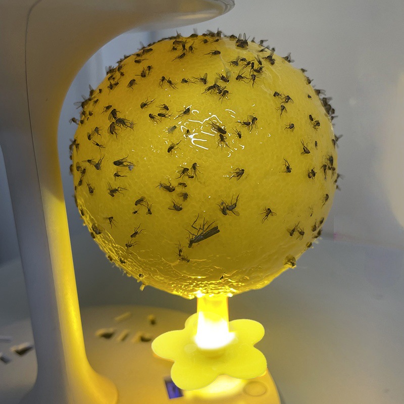 室内の発光誘虫ボールを代行して、ハエのボールを誘います。