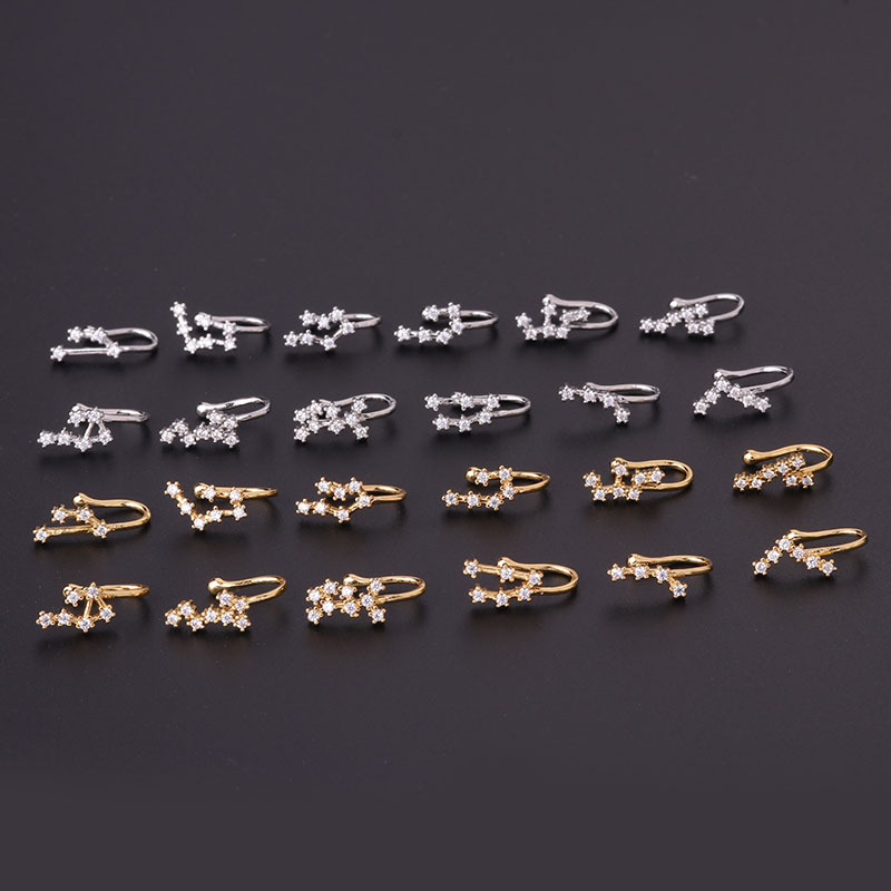 Nose Rings & Studs Fashion Constellation Copper Plating display picture 1