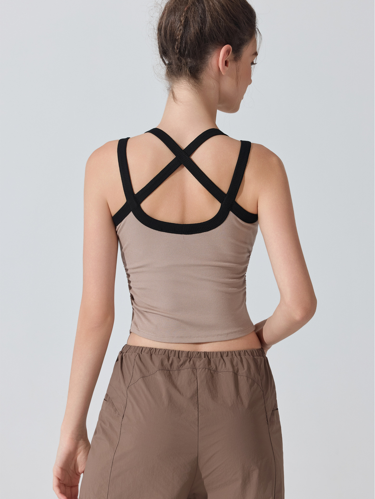 Bodybuilding back chaleco deportivo tight hanger cross sexy sujetador desmontable delgado running chaqueta de yoga