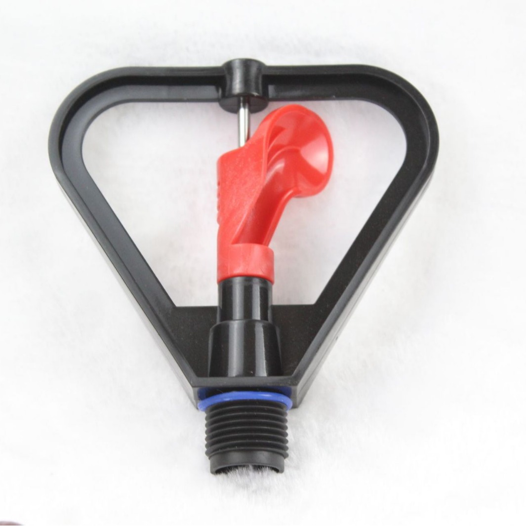 4 puntos de chorro de mariposa de plástico corazón rojo lluvia césped rotativo automático de riego techo enfriamiento 4 puntos DN15 jardinería