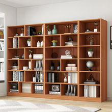 美式书柜实木置物架学生色落地客厅组合柜子简约现代家用书架批发