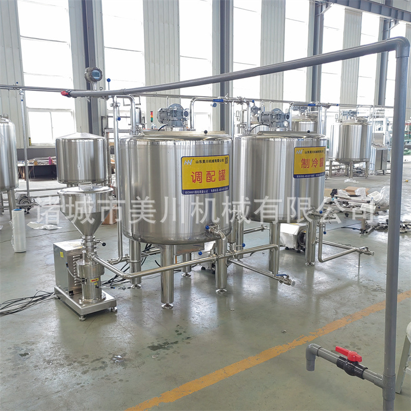 梨汁加工所需设备 全套牛奶酸奶奶吧设备 巴氏酸奶灭菌流水线