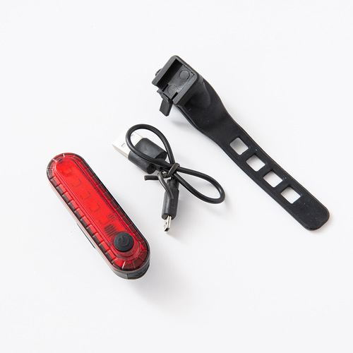 056 Bicycle Taillight USB Charging Flashing Light Night Riding Light LED High Beam Warning Light Bicycle Accessory