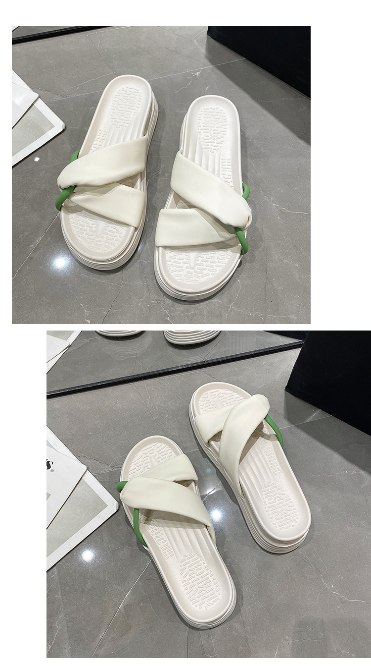 Women's Casual Vacation Solid Color Round Toe Slides Slippers display picture 20