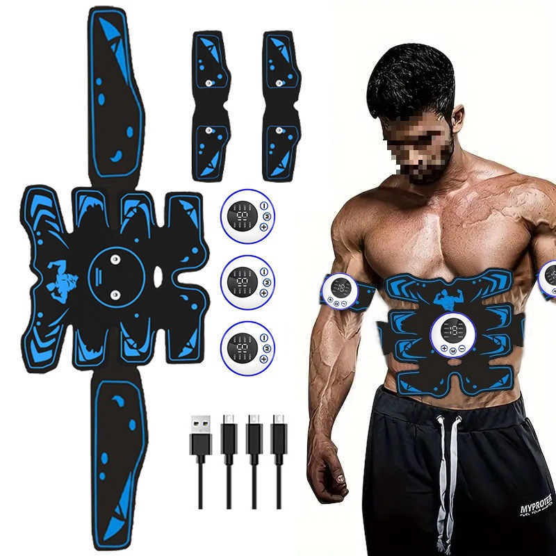 智能ems健腹仪腰带腹部训练器家用运动甩脂机懒人健身器材腹肌贴