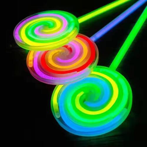 Rotating windmill fluorescent lollipop children's luminous toys glow stick toys festival supplies to add fun and luminous props