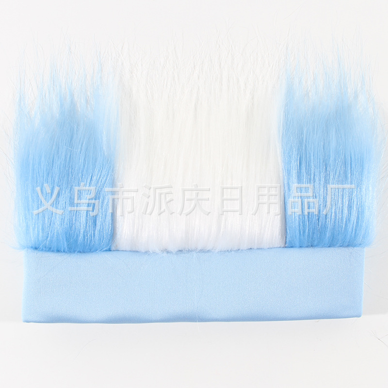 Transfronterizos para fanáticos de colores pelucas apoyos de la Copa del Mundo para adultos fuente especial fabricantes en stock al por mayor