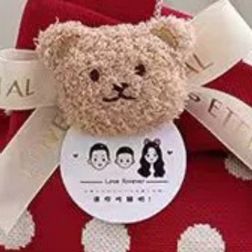 Bear with ribbon accessories (excluding card)