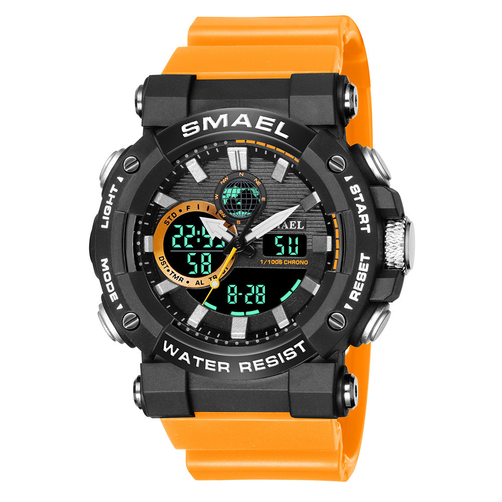 Smael Smair 8048 hombres reloj deportivo tendencia multifuncional cinta juventud impermeable reloj electrónico