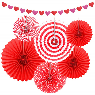 Holiday DIY Paper Fan Flower Fan Festival Decoration Shop Background Window Wedding Room Layout Scene Ceiling Folding Flower Round Fan