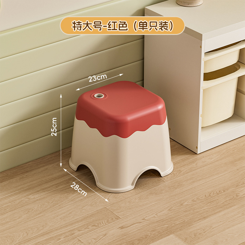 厚みのある子供用小さなスツール、家庭用低スツール、プラスチック製の靴交換用ベンチ、赤ちゃんのかわいくて丈夫で耐久性のある幼稚園の椅子|undefined