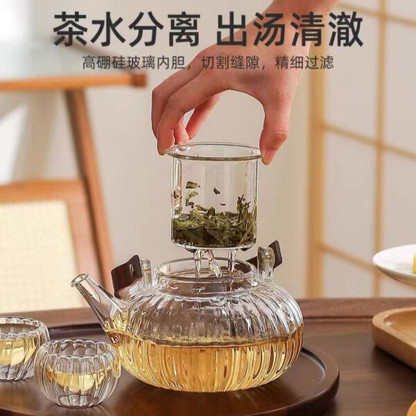 glass teapot for home use
